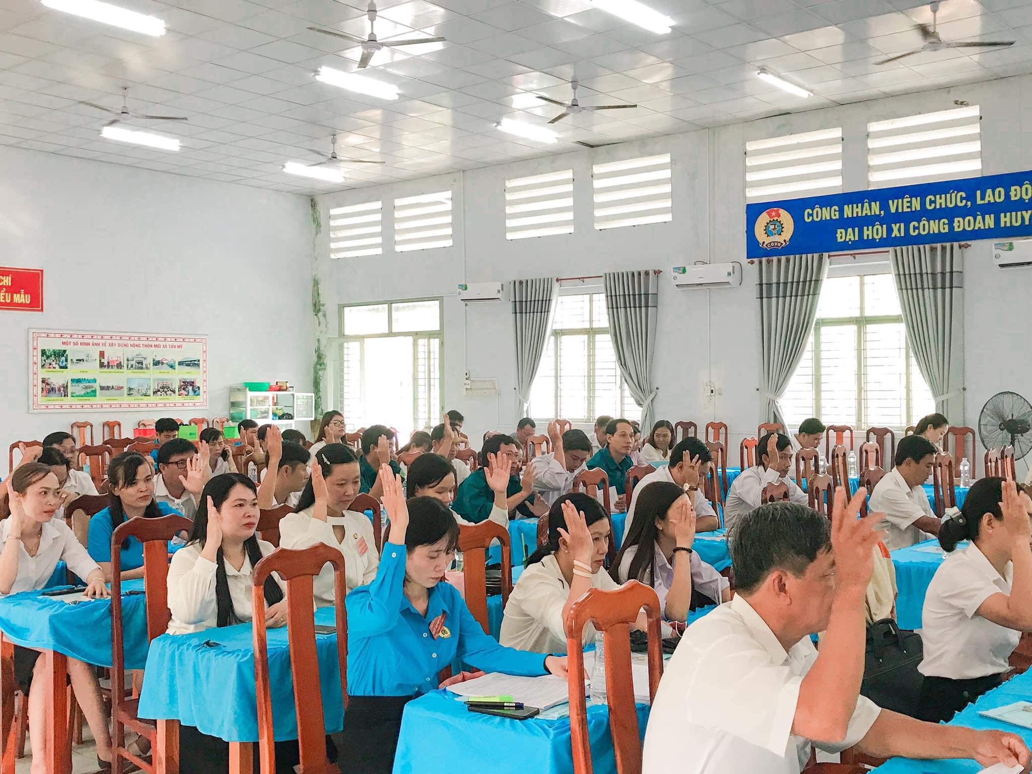 Đại hội Công đoàn xã Tấn Mỹ