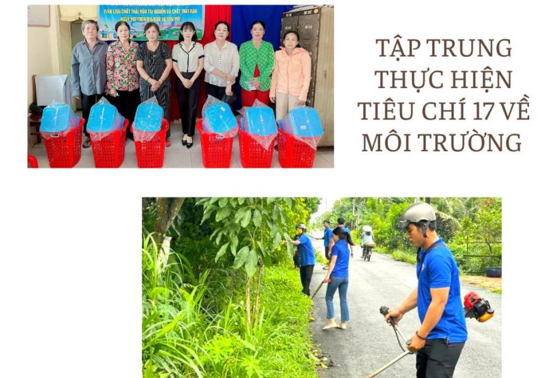 Tập trung thực hiện tiêu chí 17 về môi trường