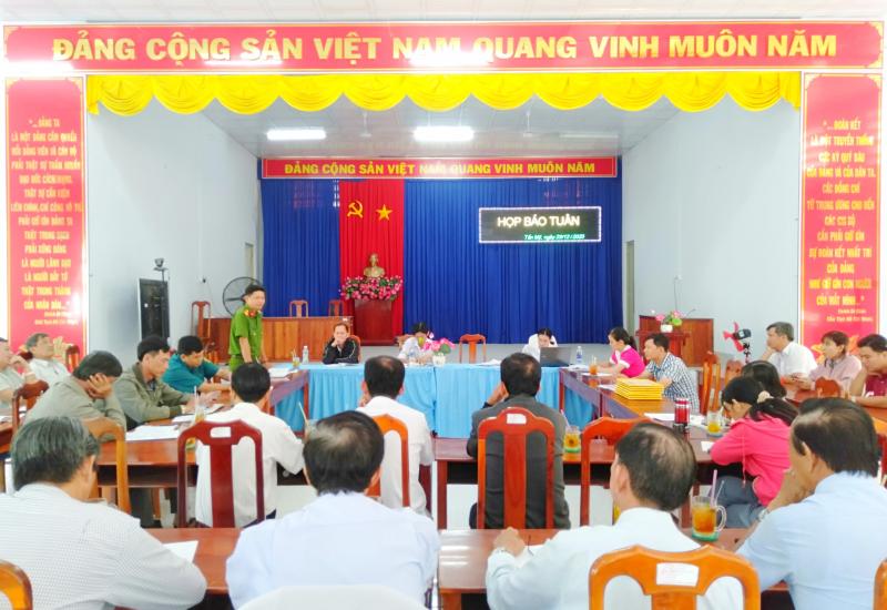Tấn Mỹ tổ chức họp báo tuần 