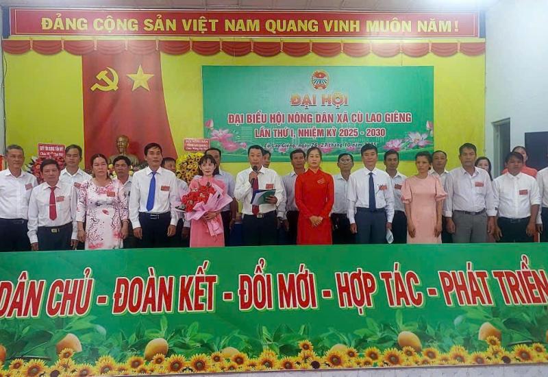 Đại hội đại biểu Hội nông dân xã Cù Lao Giêng lần thứ I nhiệm kỳ 2025-2030