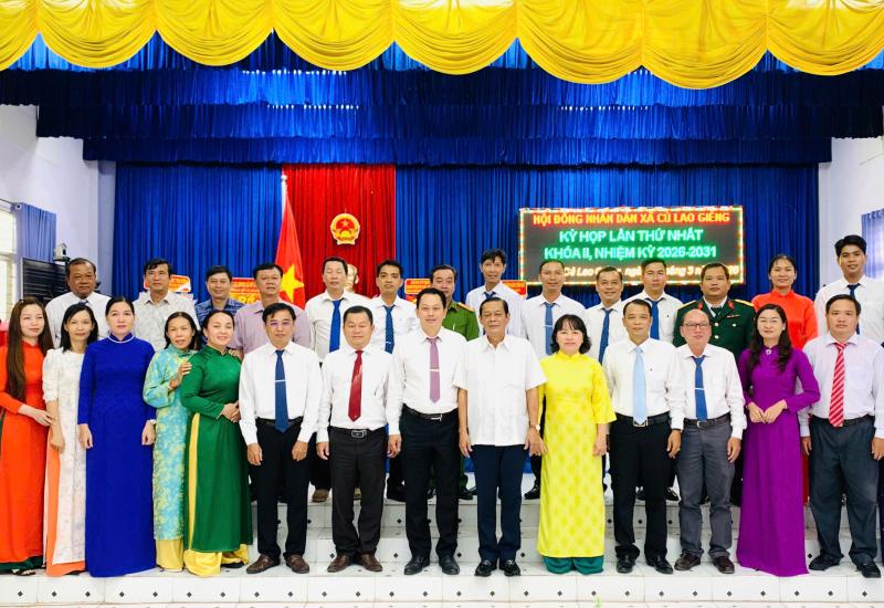 Hội đồng nhân dân xã Cù Lao Giêng kỳ họp thứ I (khóa II) nhiệm kỳ 2026-2031