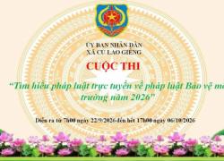 CUỘC THI TRỰC TUYẾN “TÌM HIỂU PHÁP LUẬT VỀ LUẬT BẢO VỆ MÔI TRƯỜNG NĂM 2026”